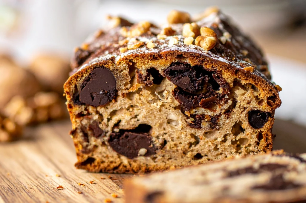 Pan de nuez con chocolate