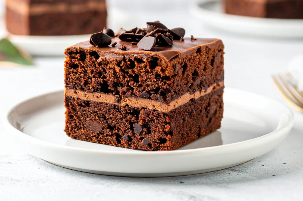 Brownie con ganache moka