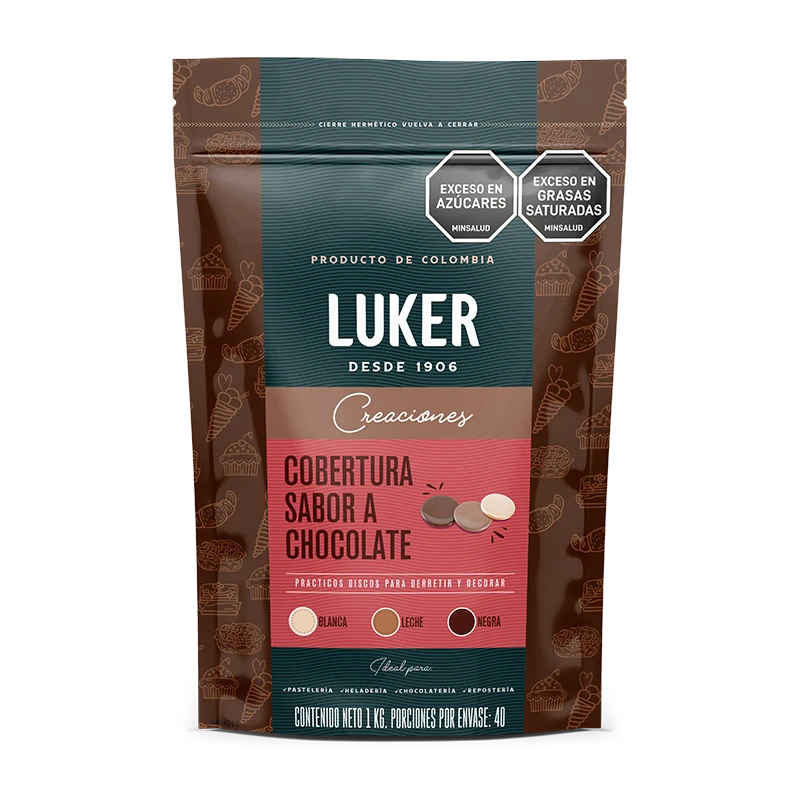 Cobertura sabor chocolate negra 1 Kg