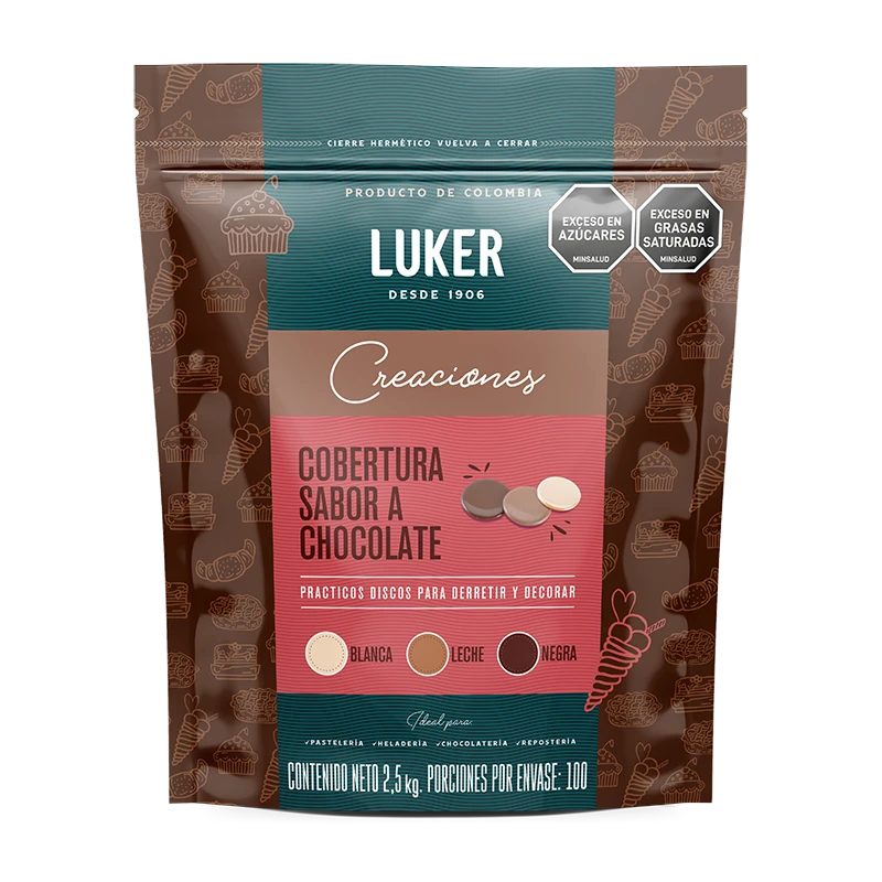 Cobertura sabor chocolate leche 2,5 Kg