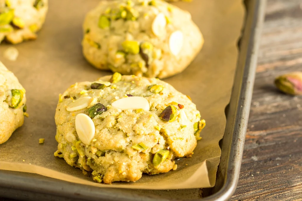 receta galleta pistacho chocolate
