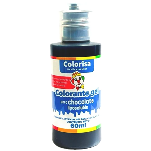 Colorante Gel Liposoluble Colorisa Para Chocolate Azul X 60 Ml