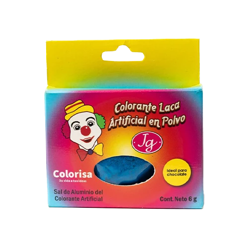 Polvo Laca Para Chocolate Jg Azul 6 Gr