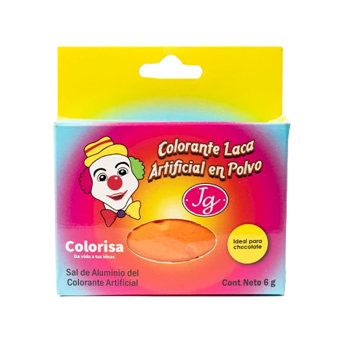 Polvo Laca Para Chocolate Jg Naranja 6 Gr