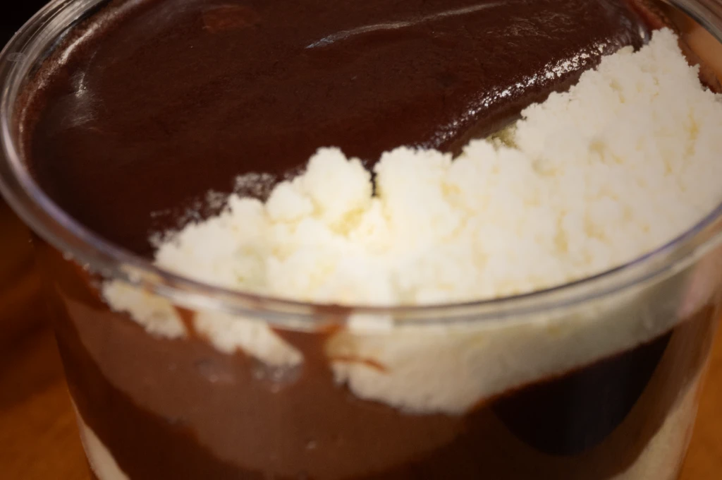 Pavé de leche en polvo y chocolate