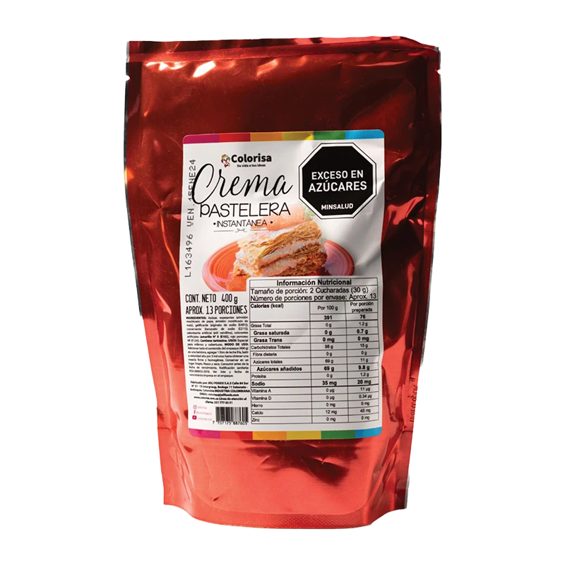 Crema pastelera instantanea Colorisa x 400 gr