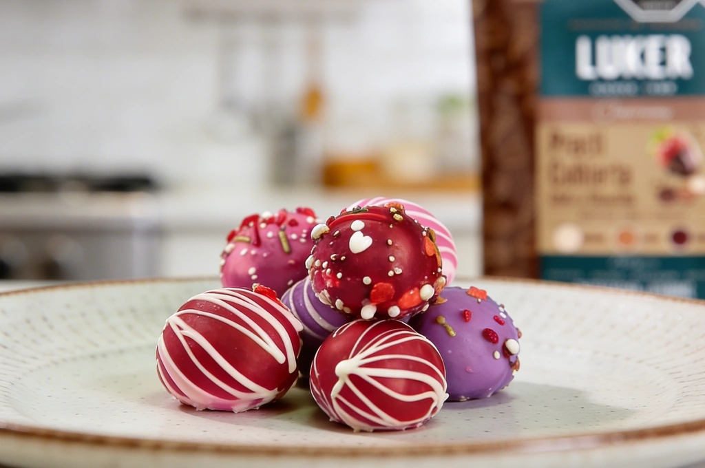 Cake pops de chocolate blanco