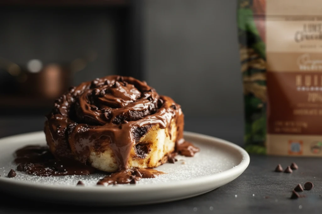 Cinnamon roll de chocolate