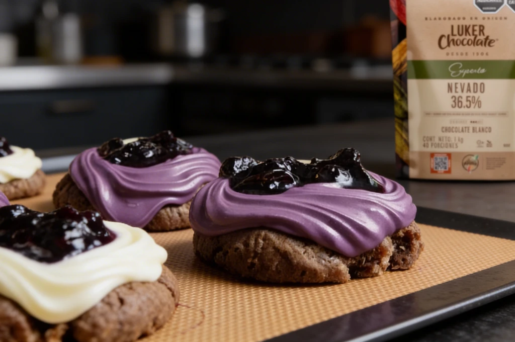 Galleta crumble de arándanos