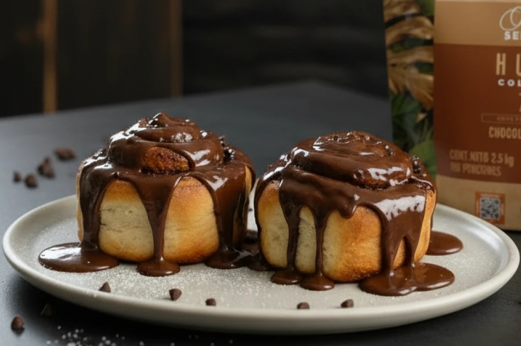 Cinnamon rolls de chocolate