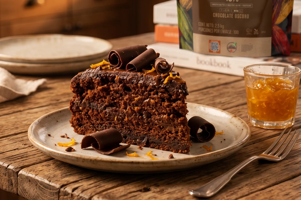 Cake de naranja y chocolate