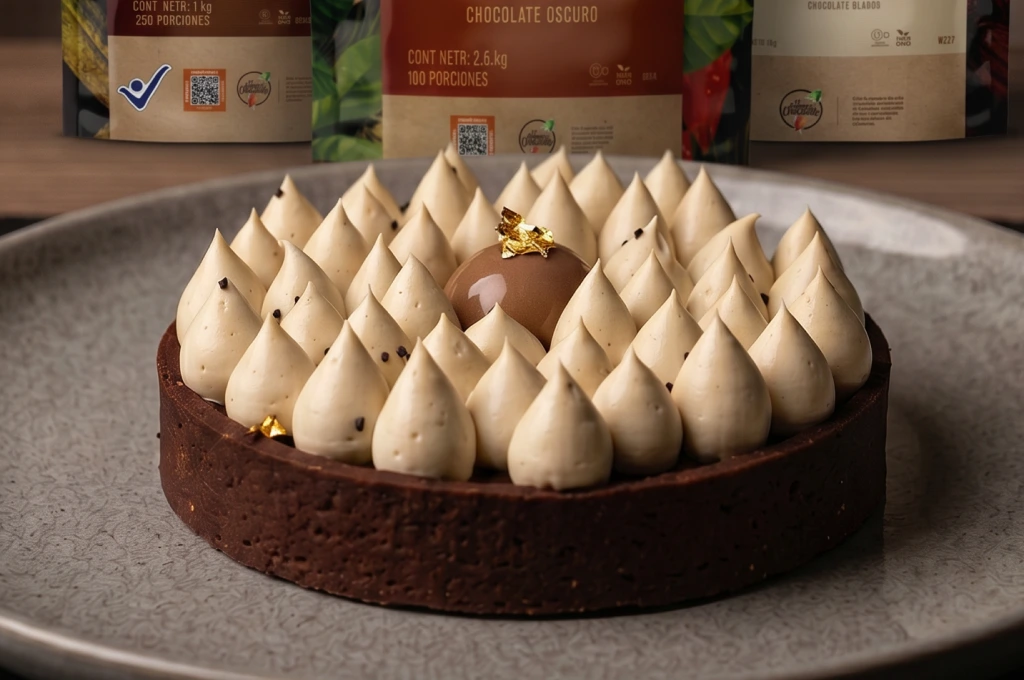 Tartaleta de chocolate y café