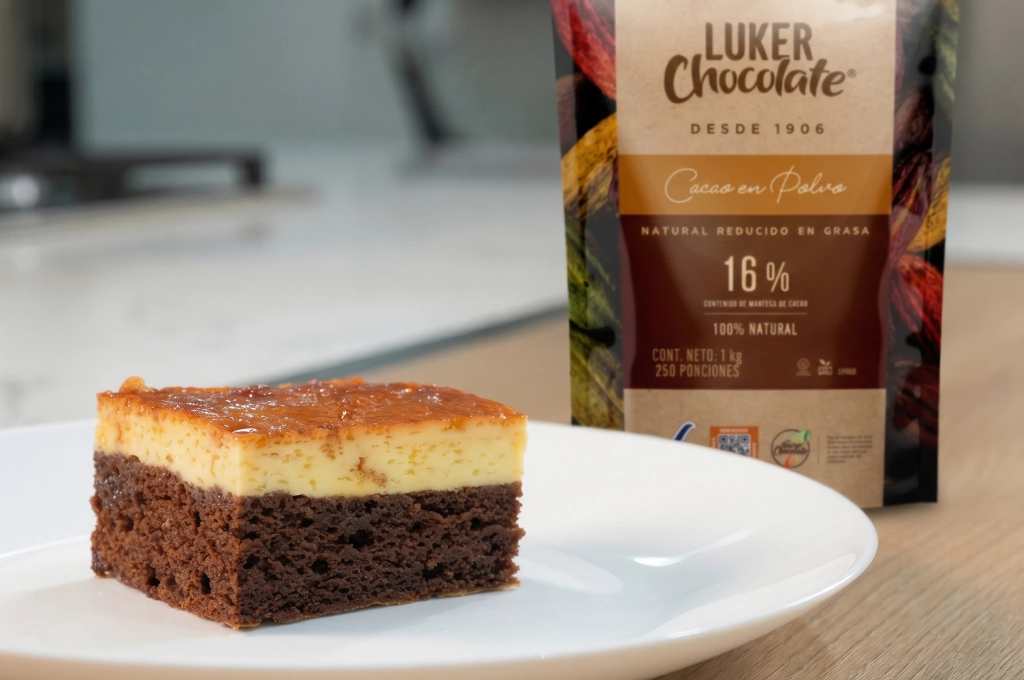 Chocoflan de chocolate y caramelo
