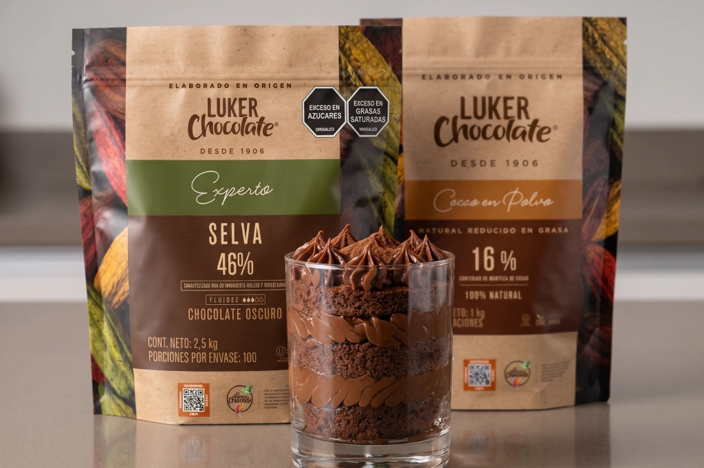Cuchareable de leche en polvo y chocolate