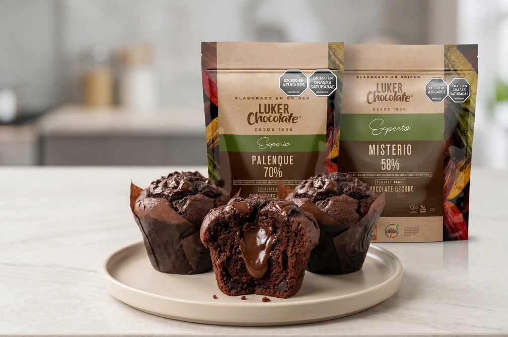 Muffin triple de chocolate