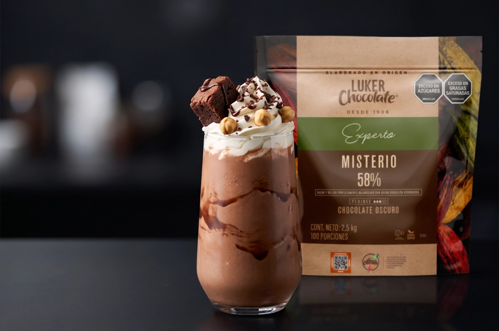 Milkshake gourmet de brownie y chocolate