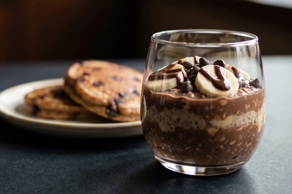 postres con chocolate y avena para el desayuno