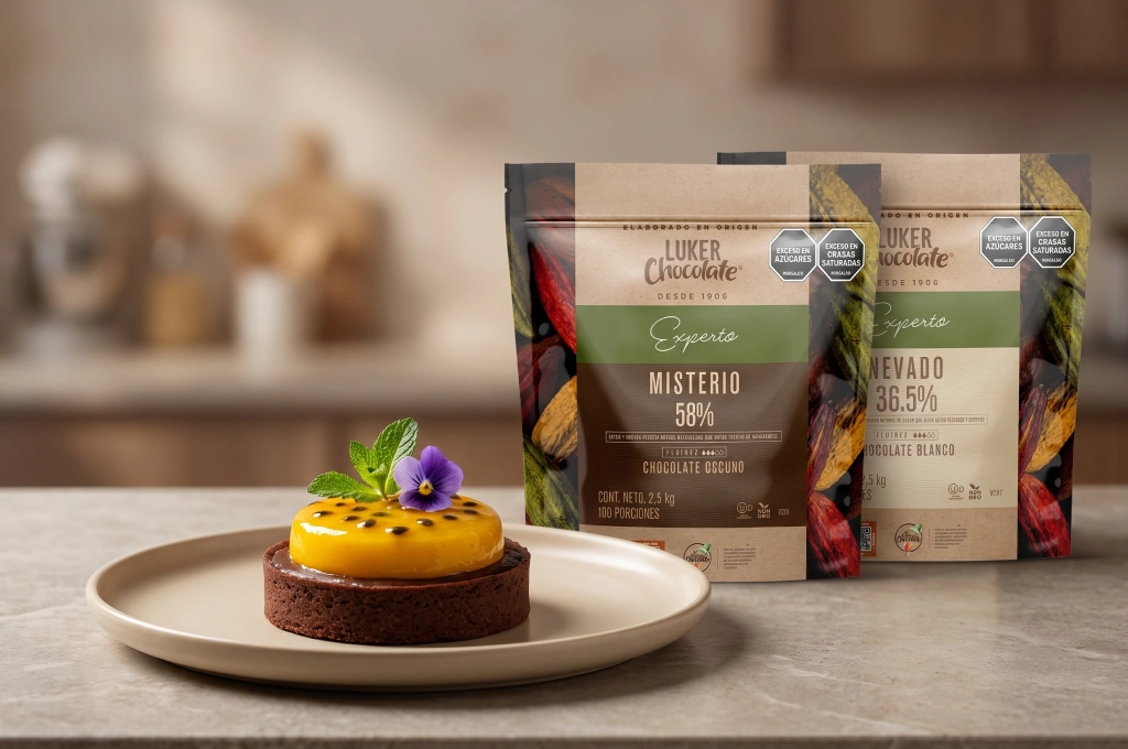 Tarta tropical de chocolate